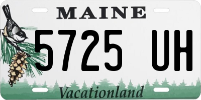 ME license plate 5725UH