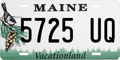 ME license plate 5725UQ