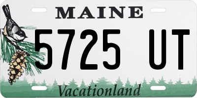 ME license plate 5725UT