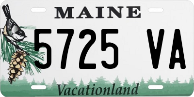 ME license plate 5725VA