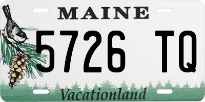 ME license plate 5726TQ
