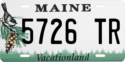 ME license plate 5726TR