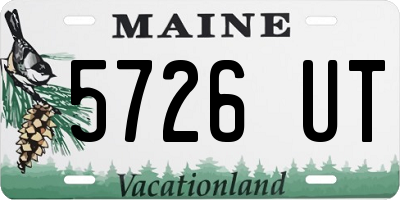 ME license plate 5726UT