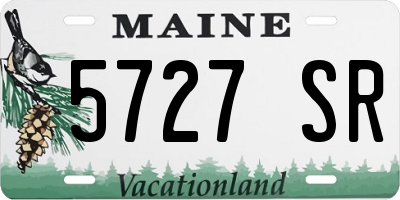 ME license plate 5727SR
