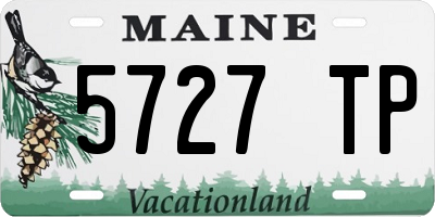 ME license plate 5727TP