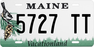 ME license plate 5727TT