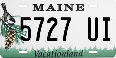 ME license plate 5727UI