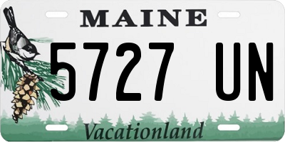 ME license plate 5727UN