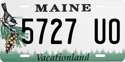 ME license plate 5727UO
