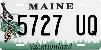 ME license plate 5727UQ