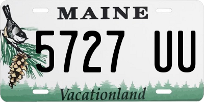 ME license plate 5727UU