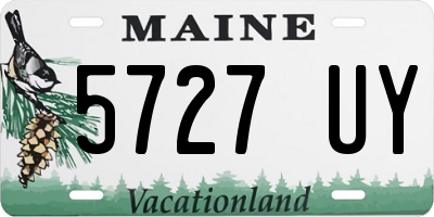 ME license plate 5727UY