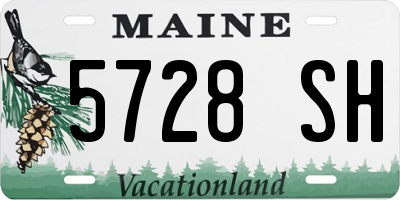 ME license plate 5728SH