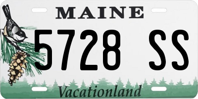ME license plate 5728SS