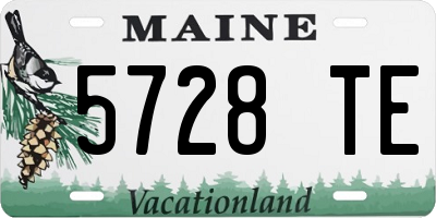 ME license plate 5728TE