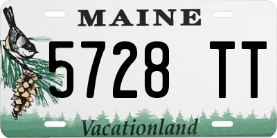 ME license plate 5728TT