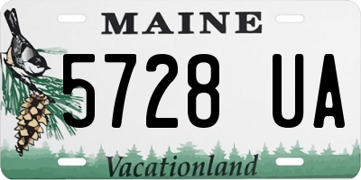 ME license plate 5728UA
