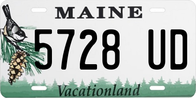 ME license plate 5728UD