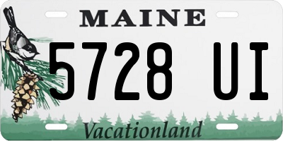 ME license plate 5728UI