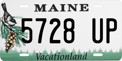 ME license plate 5728UP