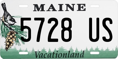 ME license plate 5728US
