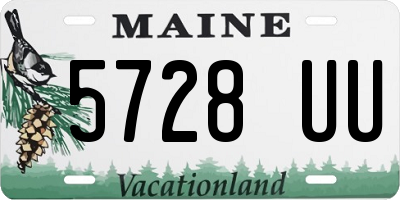 ME license plate 5728UU