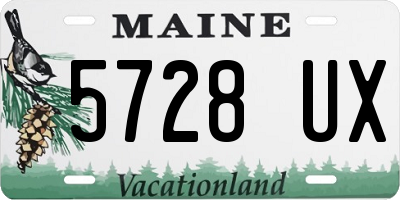 ME license plate 5728UX