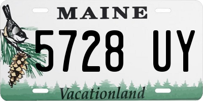 ME license plate 5728UY