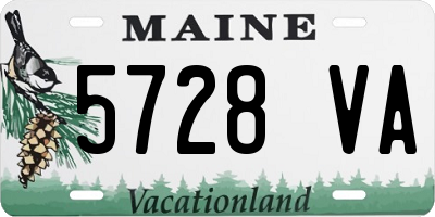 ME license plate 5728VA