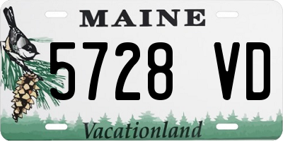 ME license plate 5728VD
