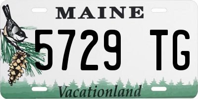 ME license plate 5729TG