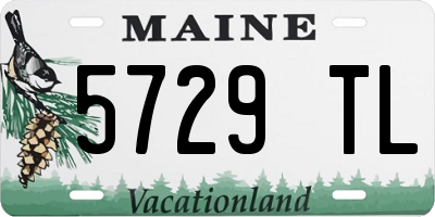 ME license plate 5729TL