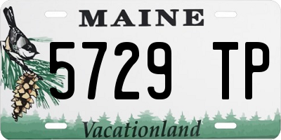 ME license plate 5729TP