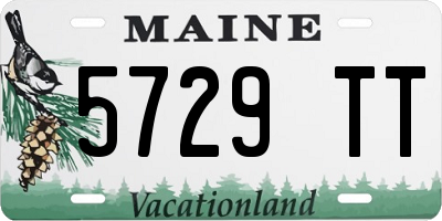 ME license plate 5729TT