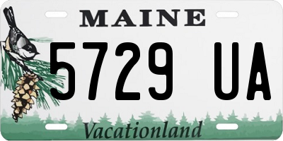 ME license plate 5729UA