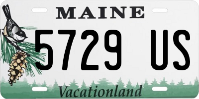 ME license plate 5729US