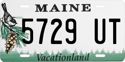 ME license plate 5729UT