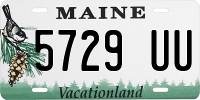 ME license plate 5729UU