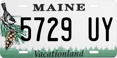 ME license plate 5729UY