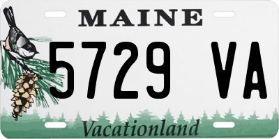 ME license plate 5729VA