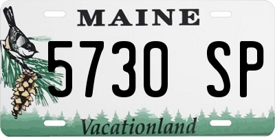 ME license plate 5730SP