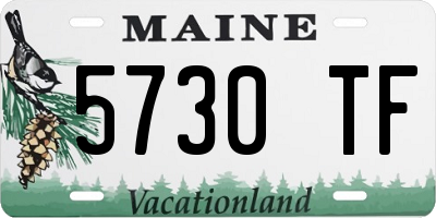 ME license plate 5730TF