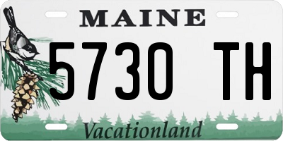 ME license plate 5730TH