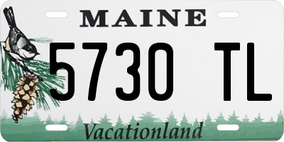 ME license plate 5730TL