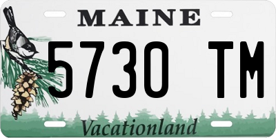 ME license plate 5730TM