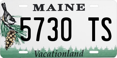 ME license plate 5730TS