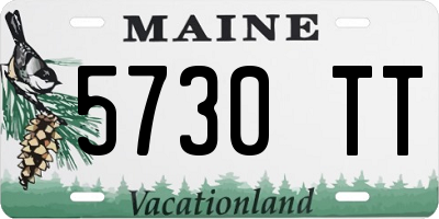 ME license plate 5730TT