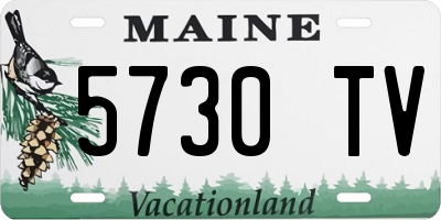 ME license plate 5730TV