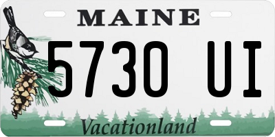 ME license plate 5730UI
