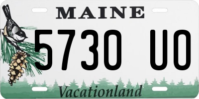 ME license plate 5730UO